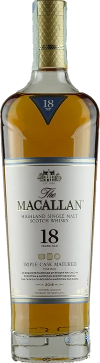 Vorderseite Macallan Whisky 18 Y.O. Triple Cask