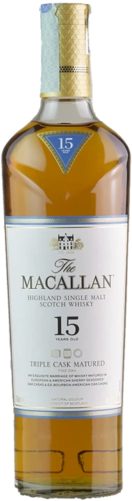 Front Macallan Whisky Triple Cask 15 Y.0.