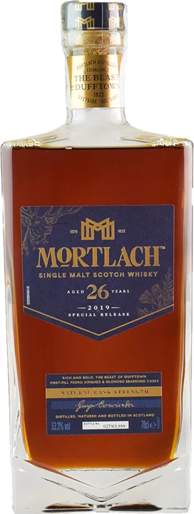 Front Mortlach Whisky Special Release Single Malt Natural Cask Strenght 26 Y.O.
