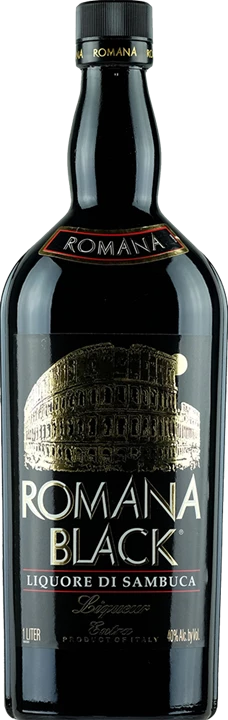 Front Pallini Romana Black Liquore di Sambuca 1L
