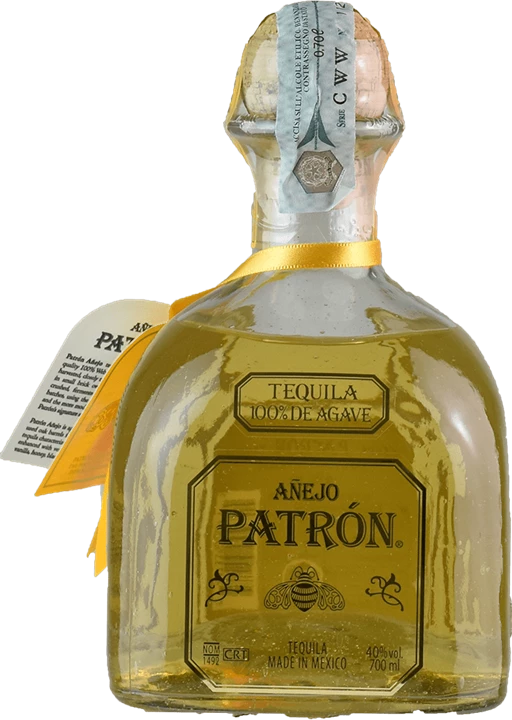 Front Patron Tequila Anejo