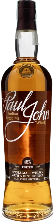 Vorderseite Paul John Indian Single Malt Whisky Edited