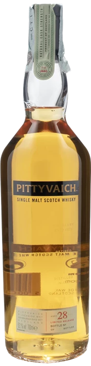 Vorderseite Pittyvaich Whisky Limited Release Single Malt Natural Cask Strangth 28 Y.O.