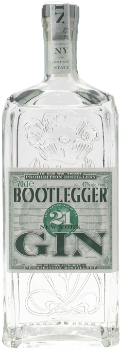 Fronte Prohibition Distillery Bootlegger 21 Gin New York