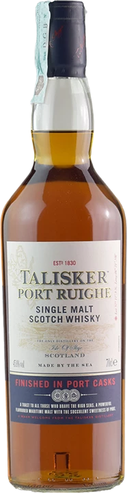 Front Talisker Single Malt Whisky Port Ruighe