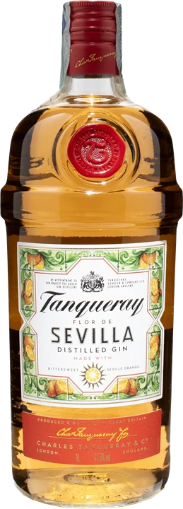 Vorderseite Tanqueray Gin Flor de Sevilla 1L