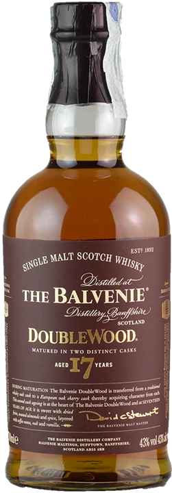 Fronte The Balvenie Whisky Doublewood 17 Anni