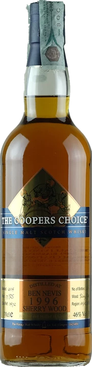 Vorderseite The Coopers Choice Whisky Ben Nevis Sherry Finish 1996
