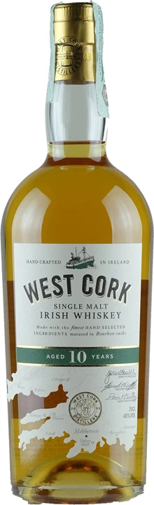 Vorderseite West Cork Whisky 10 Y.O