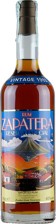 Front Zapatera Rum Reserva Especial 1992
