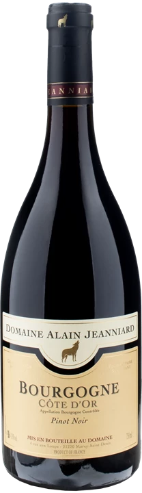Front Alain Jeanniard Bourgogone Cote d'Or Pinot Nero 2021
