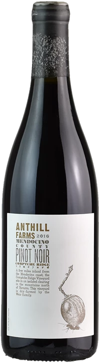 Vorderseite Anthill Farm Comptche Ridge Vineyard Pinot Noir 2016