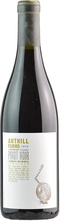 Vorderseite Anthill Farms Winery Abbey Harris Vineyard Pinot Noir 2016