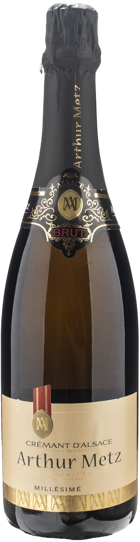 Arthur metz crémant d'alsace brut millésime 2021 - xtrawine.com