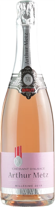Front Arthur Metz Cremant d'Alsace Rosè Brut Millesime 2019