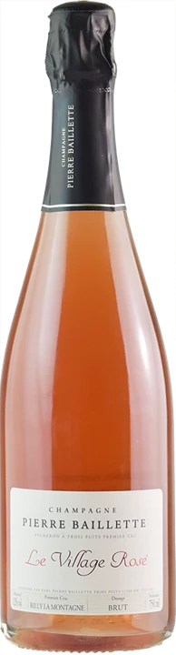 Front Baillette Champagne 1er Cru Brut Le Villages Rosé 