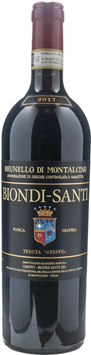 Front Biondi Santi Brunello di Montalcino Greppo 2017