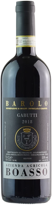 Vorderseite Boasso Barolo Gabutti 2018