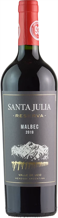 Front Bodega Santa Julia Malbec Reserva 2019