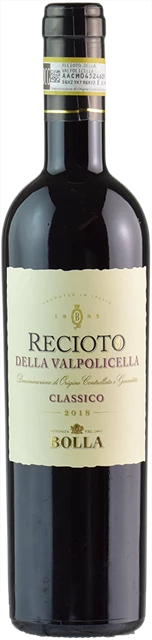 Front Bolla Recioto Valpolicella 0.5L 2018