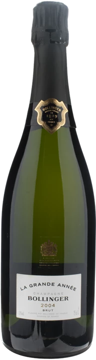 Front Bollinger Champagne La Grande Année Brut 2004