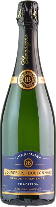 Vorderseite Bourgeois-Boulonnais Champagne 1er Cru Vertus Tradition Brut