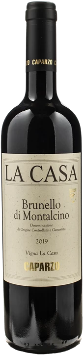 Fronte Caparzo Brunello di Montalcino vigna La Casa 2019