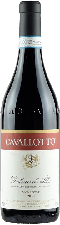 Front Cavallotto Dolcetto d'Alba Vigna Scot 2018