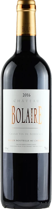Fronte Chateau Bolaire Bordeaux Supérieur 2016
