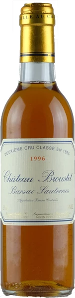 Vorderseite Chateau Broustet Sauternes 0.375L 1996
