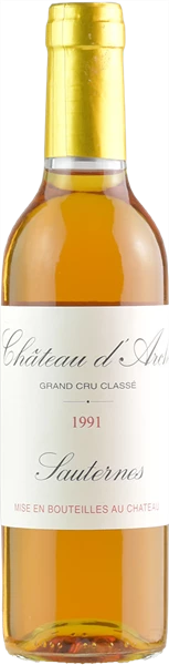 Vorderseite Chateau d'Arche Grand Cru Classé de Sauternes 0,375L 1991