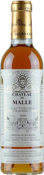 Vorderseite Chateau de Malle Sauternes 0.375L 2000