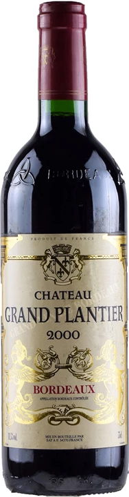 Vorderseite Chateau Grand Plantier Bordeaux 2000