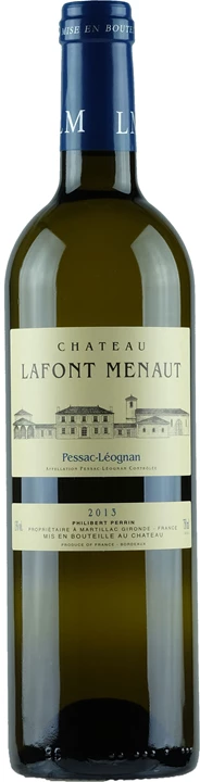 Vorderseite Chateau Lafont Menaut Pessac Léognan Blanc 2013