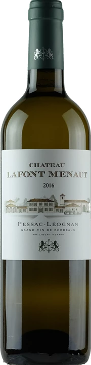 Front Chateau Lafont Menaut Pessac Léognan Blanc 2016