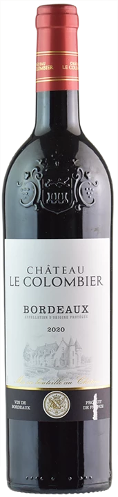Vorderseite Chateau Le Colombier Bordeaux Rouge 2020