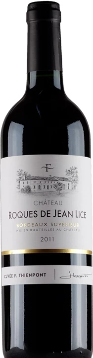 Vorderseite Chateau Roques de Jean Lice Bordeaux Superieir Rouge 2011