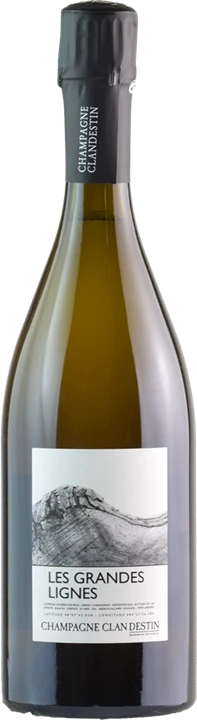 Vorderseite Clandestin Champagne Blanc de Blancs Cuvee Les Grandes Lignes Brut Nature 2017