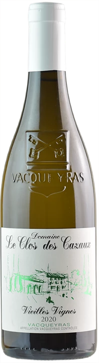 Fronte Clos de Cazaux Vacqueyras Blanc Vieilles Vignes 2020