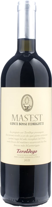Front Conti Bossi Fedrigotti Mas'Est Teroldego 2021