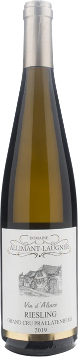 Fronte Domaine Allimant-Laugner Vin d'Alsace Riesling Grand Cru Praelatenberg 2019