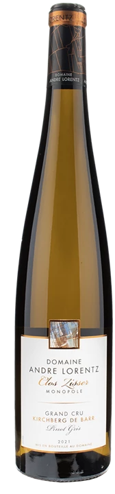 Fronte Domaine André Lorentz Alsace Pinot Gris Grand Cru Kirchberg de Barr Clos Zisser 2021