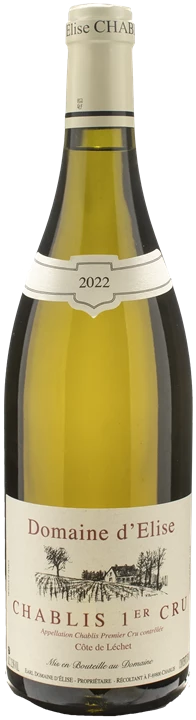 Fronte Domaine d'Elise Chablis 1er Cru Cote de Lechet 2022