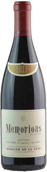 Vorderseite Domaine de la Cote Memorious Pinot Noir 2017