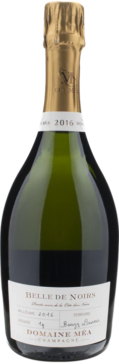 Vorderseite Domaine Mea Champagne Belle de Noirs Grand Cru 2016