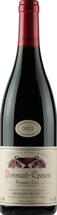 Fronte Domaine Mussy Pommard 1er Cru Epenotes 2012