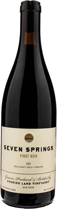 Vorderseite Evening Land Vineyards Seven Springs Pinot Noir 2021
