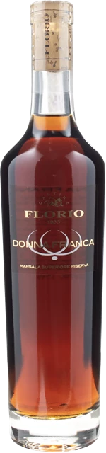 Fronte Florio Donna Franca Vino Liquoroso Marsala Superiore Riserva Semisecco Ambra 0.5L