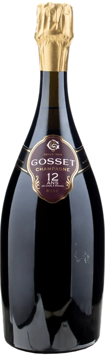 Front Gosset Champagne 12 ans de cave a Minima Rosé Brut