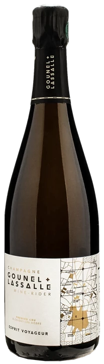 Front Gounel Lassalle Champagne 1er Cru Esprit Voyageur Brut Nature